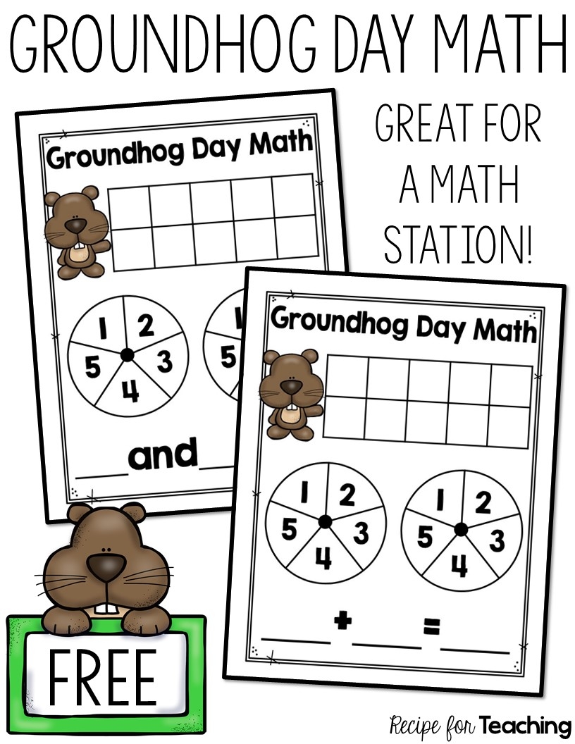 Free Printable Groundhog Day Math Worksheets For Preschool