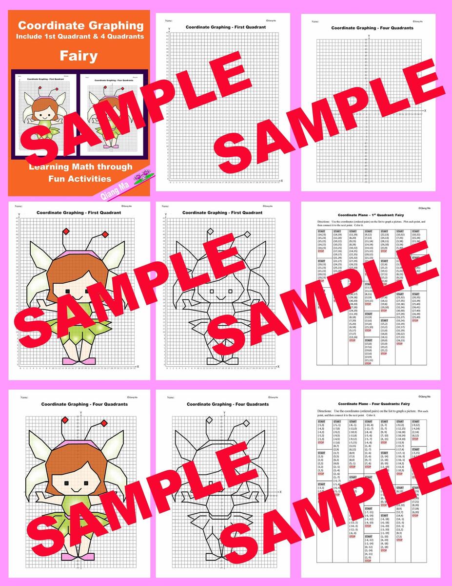 Halloween Coordinate Plane Graphing Picture Fairy Classful Halloween Coordinate Plane Graphing Picture Fairy Classful