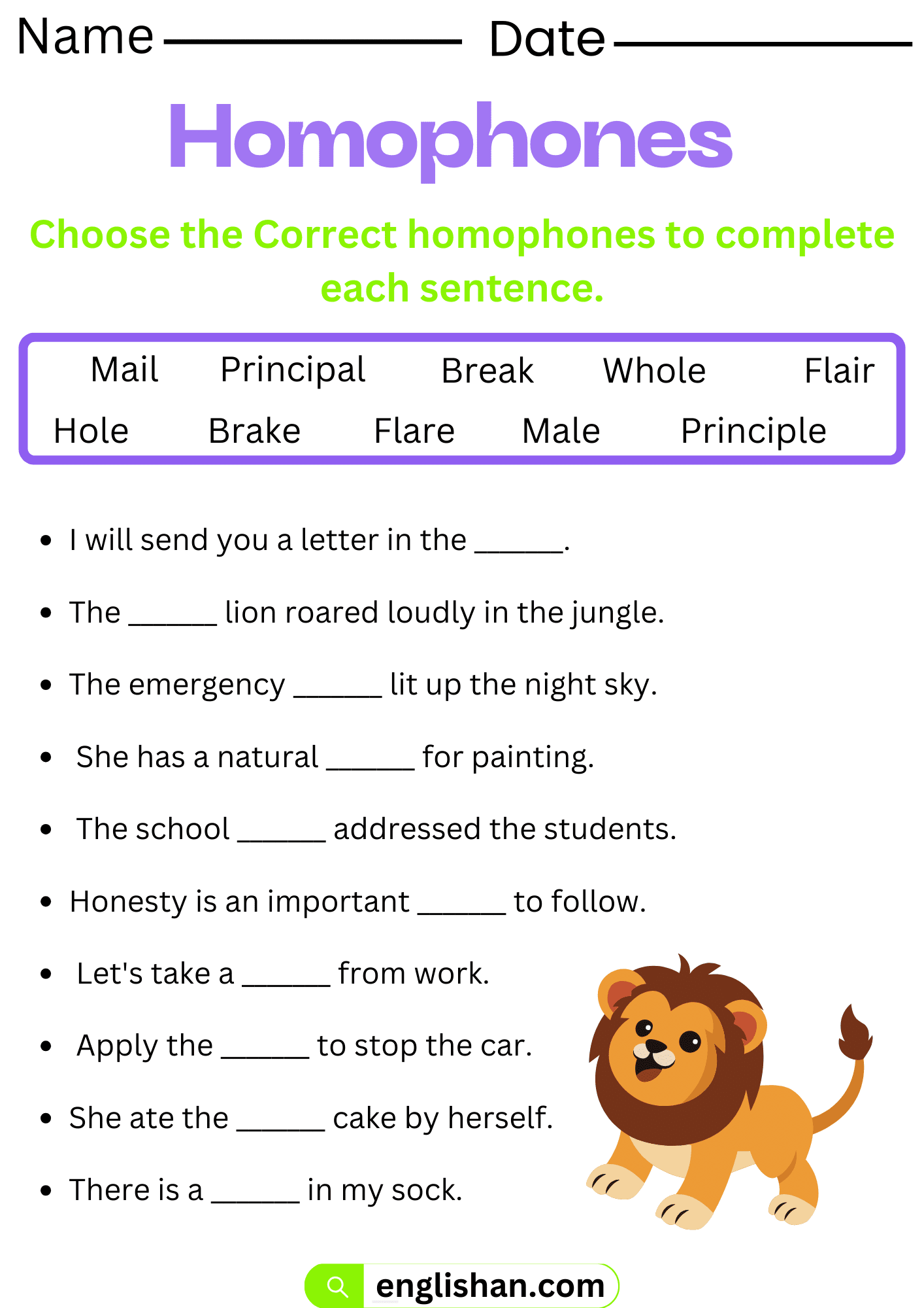 Homophones Worksheets And Exercises With Answers In English Homophones Worksheets And Exercises With Answers In English