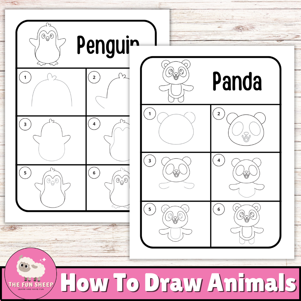 How To Draw Animals Step By Step Instructions Printable Worksheet For Kids Made By Teachers How To Draw Animals Step By Step Instructions Printable Worksheet For Kids Made By Teachers