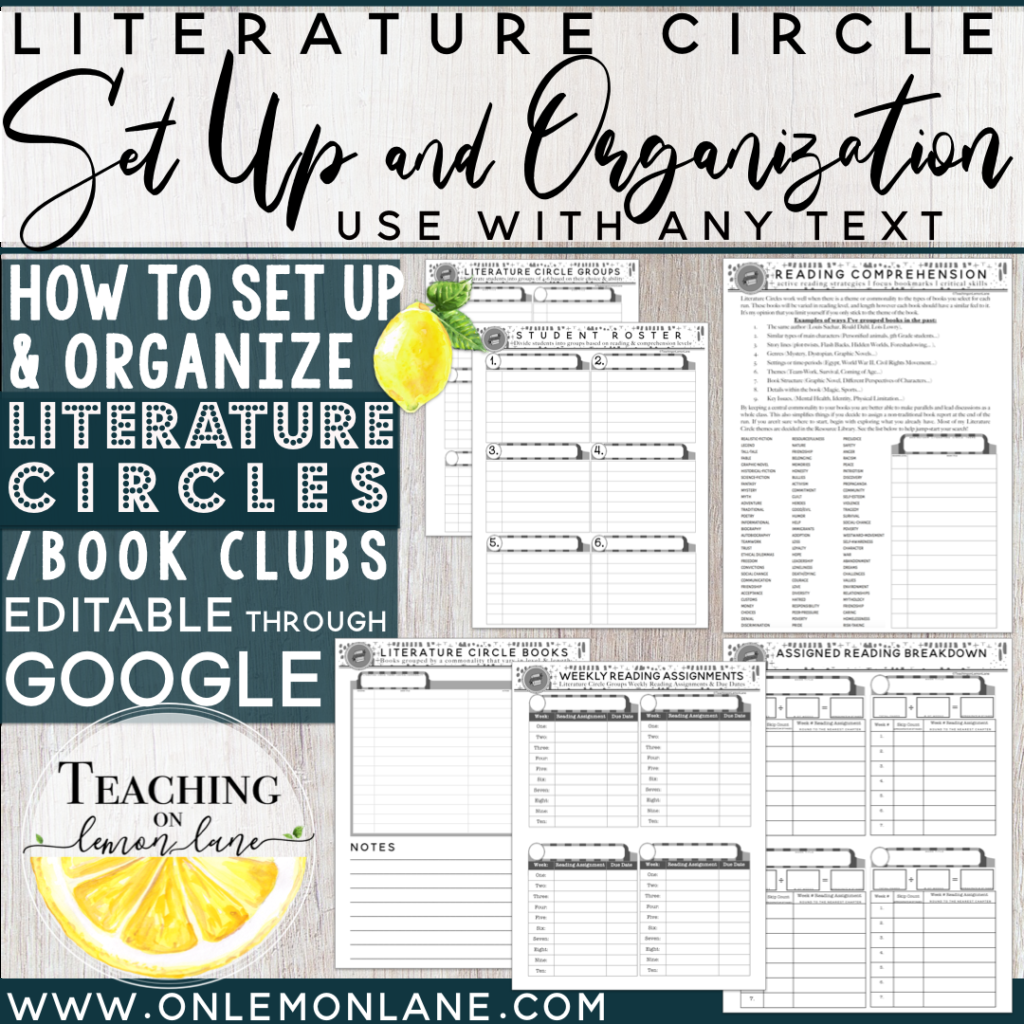 How To Set Up Literature Circles In The Upper Grade Classroom How To Set Up Literature Circles In The Upper Grade Classroom
