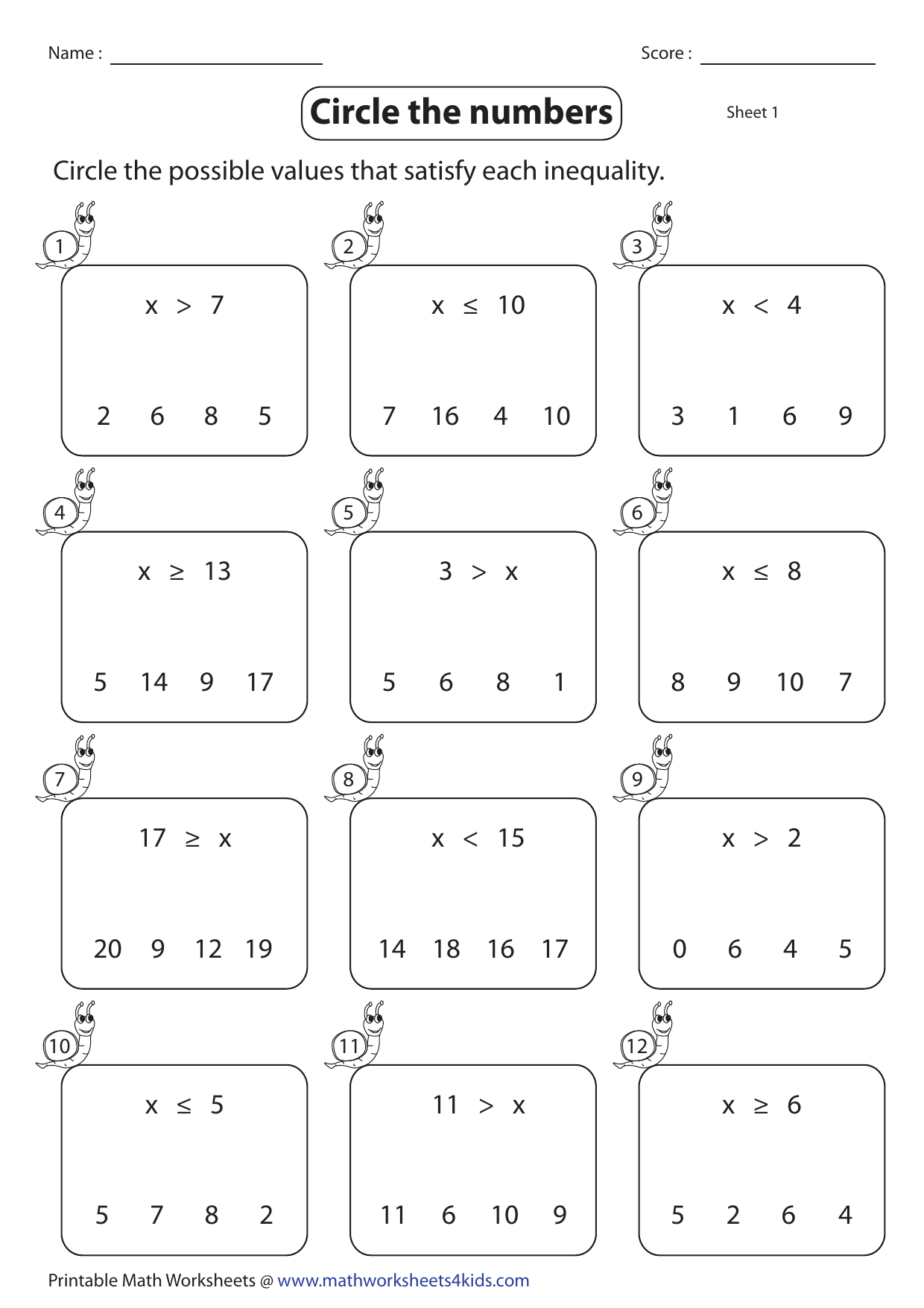Inequality Math Worksheet Scientific Notation Add Subtract Worksheet