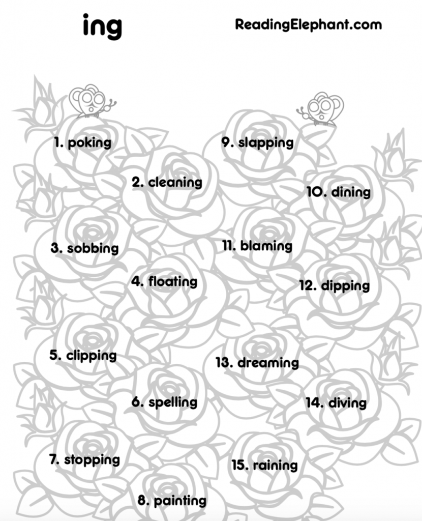Inflectional Word Endings Ed Ing The Teacher Wife