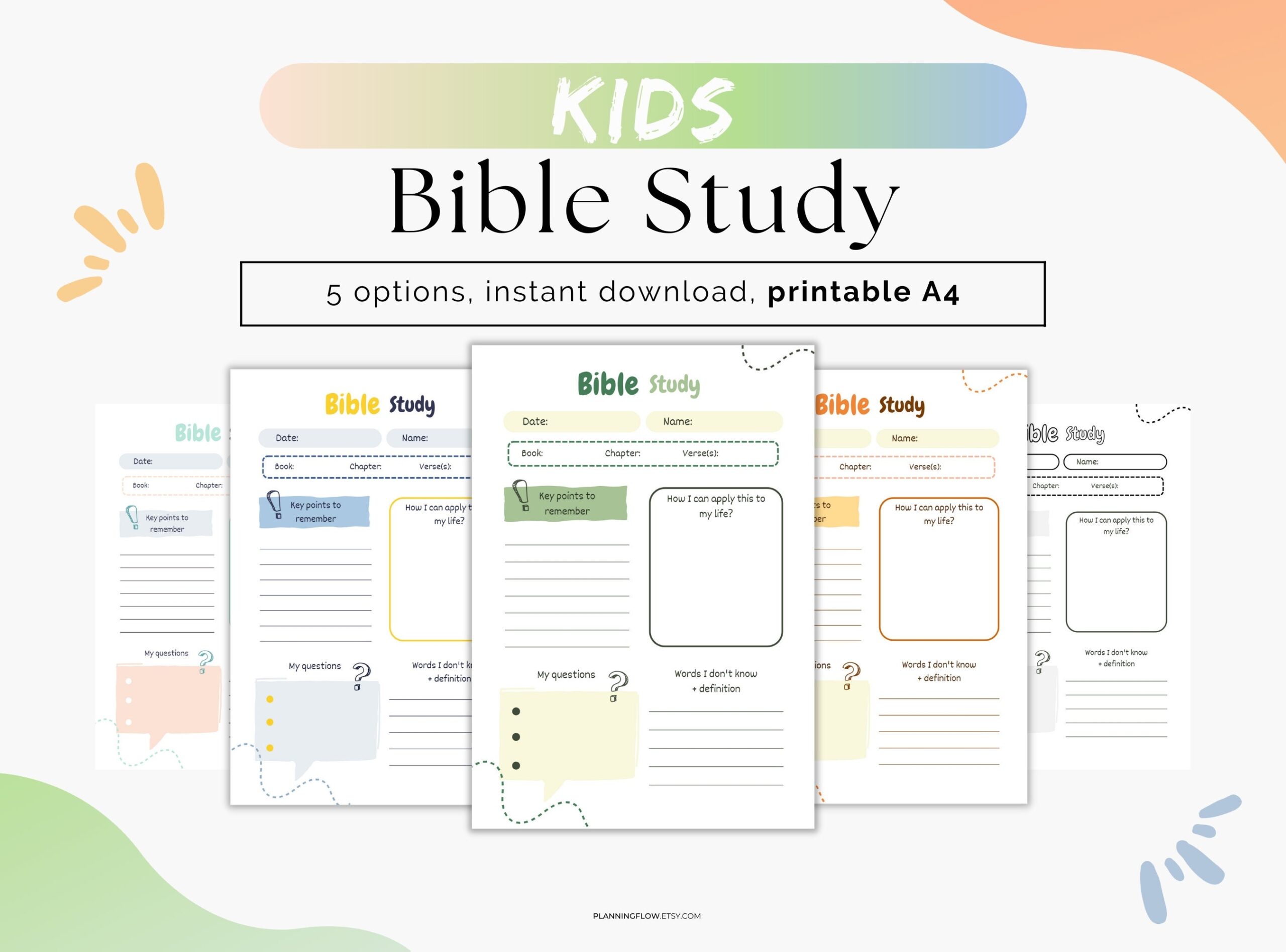 Kids Bible Study Printable Christian Prayer Worksheet Digital Download Etsy All About Me FREE Printable Faith Based