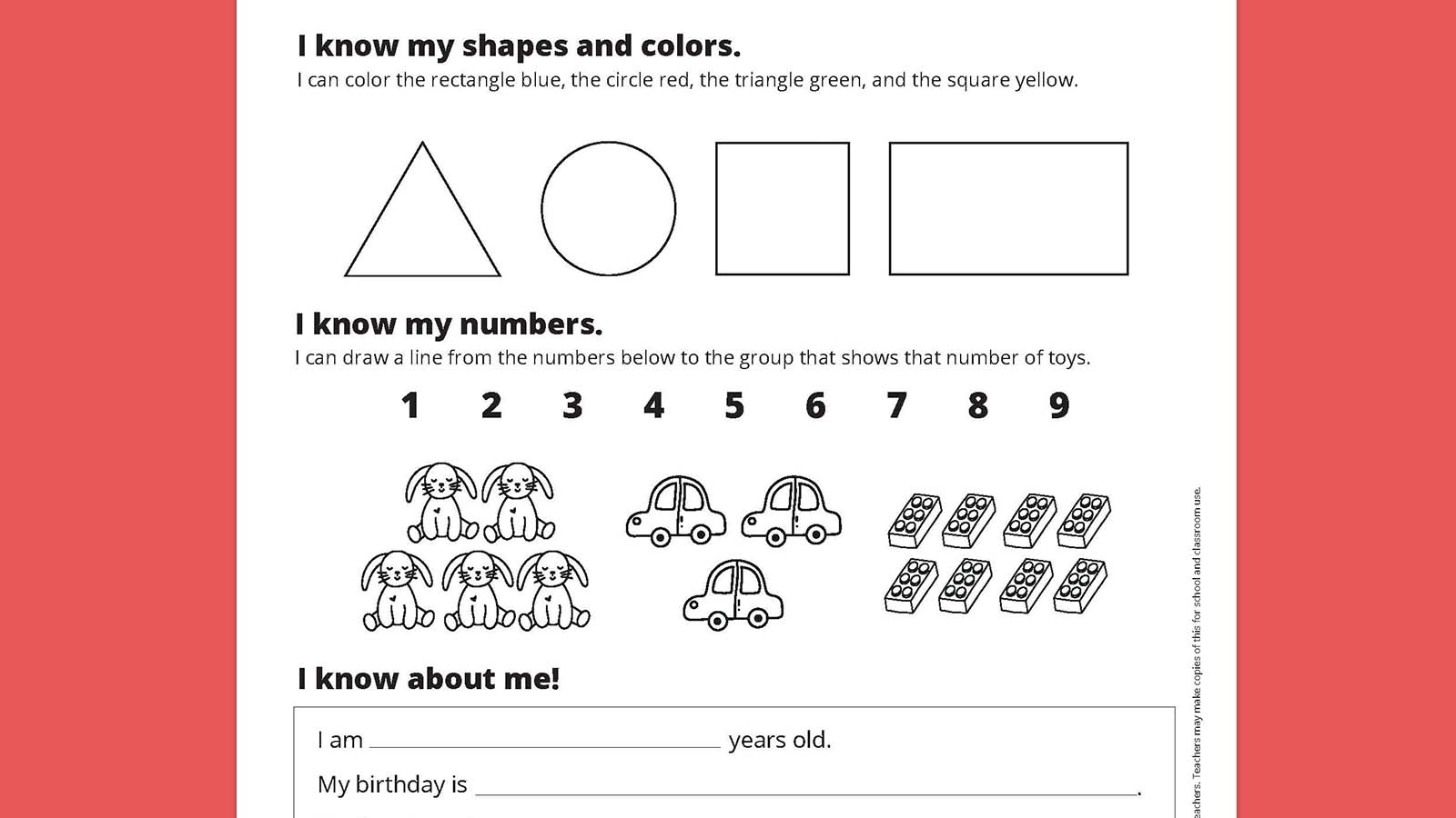 Kindergarten Readiness Checklist Free Printable Worksheets Library Kindergarten Readiness Checklist Free Printable Worksheets Library