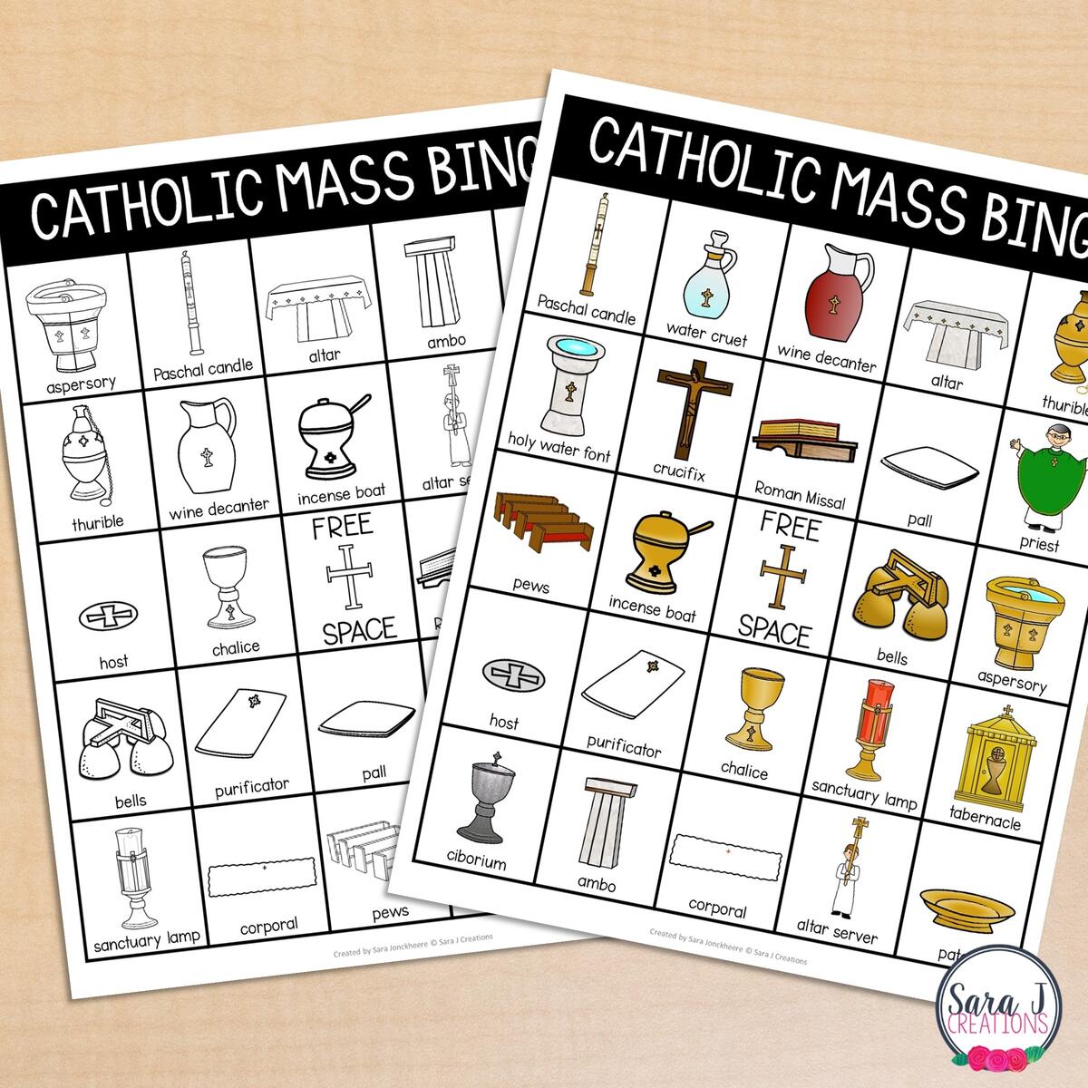 Learning The Items From The Catholic Mass Sara J Creations Learning The Items From The Catholic Mass Sara J Creations