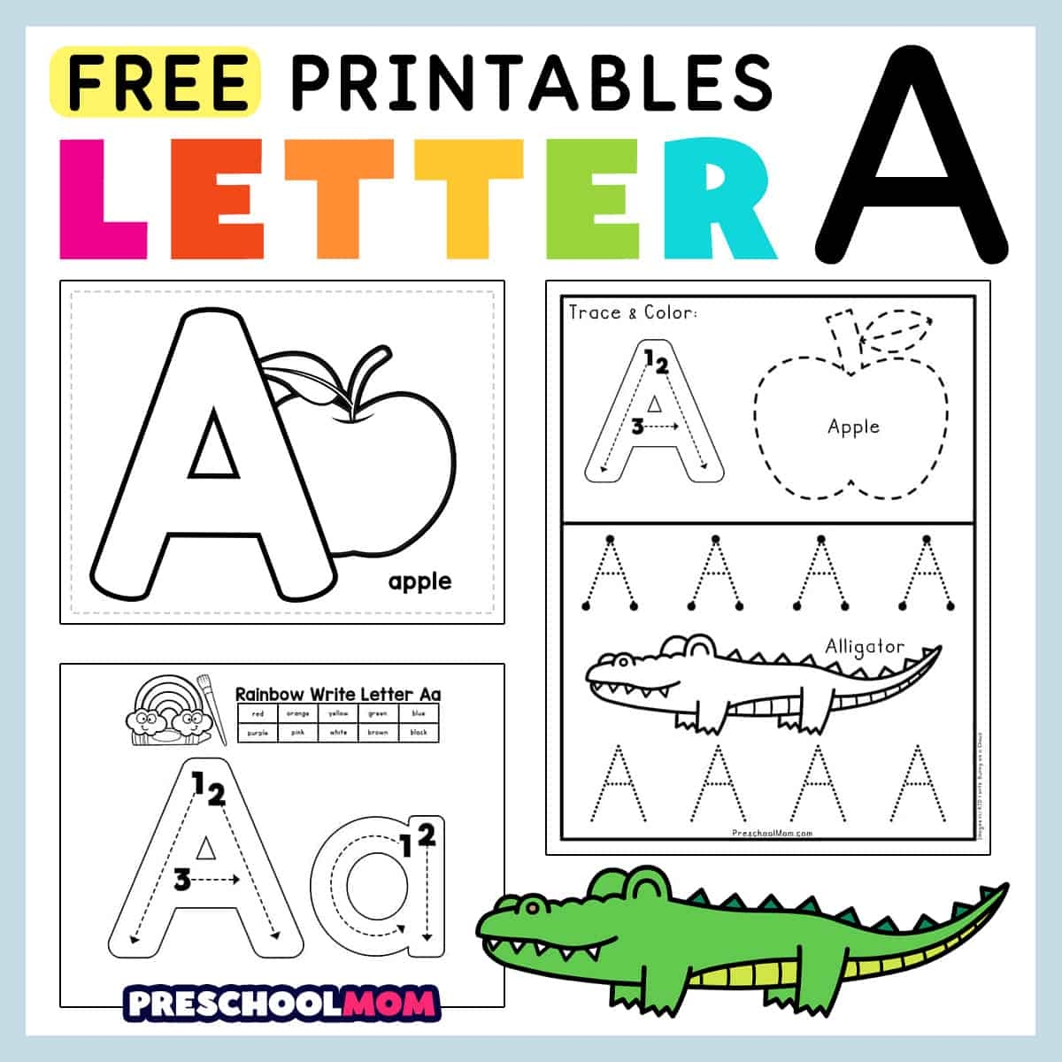 Letter A Preschool Printables Preschool Mom Alphabet Letter Of The Week Worksheets For Early Readers Letter A Made By Teachers