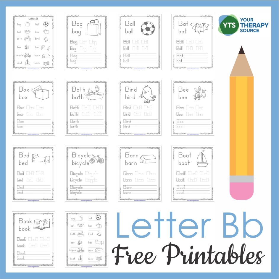 Letter B Printables FREE Packet Your Therapy Source Letter B Printables FREE Packet Your Therapy Source