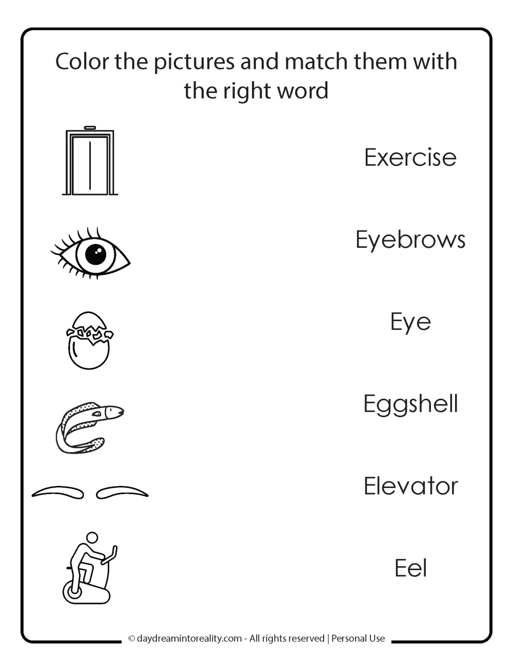 E Is For Eyes Letter E Craft Finding Myself Young