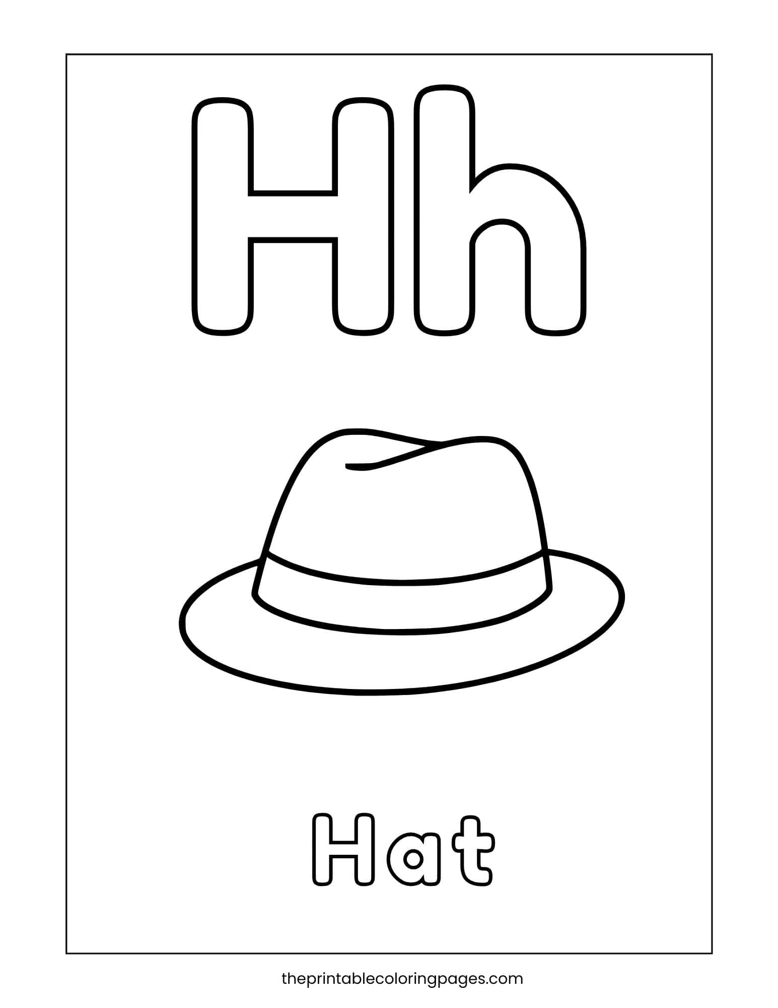 Letter H Coloring Pages For Kids The Printable Coloring Pages Letter H Coloring Pages For Kids The Printable Coloring Pages