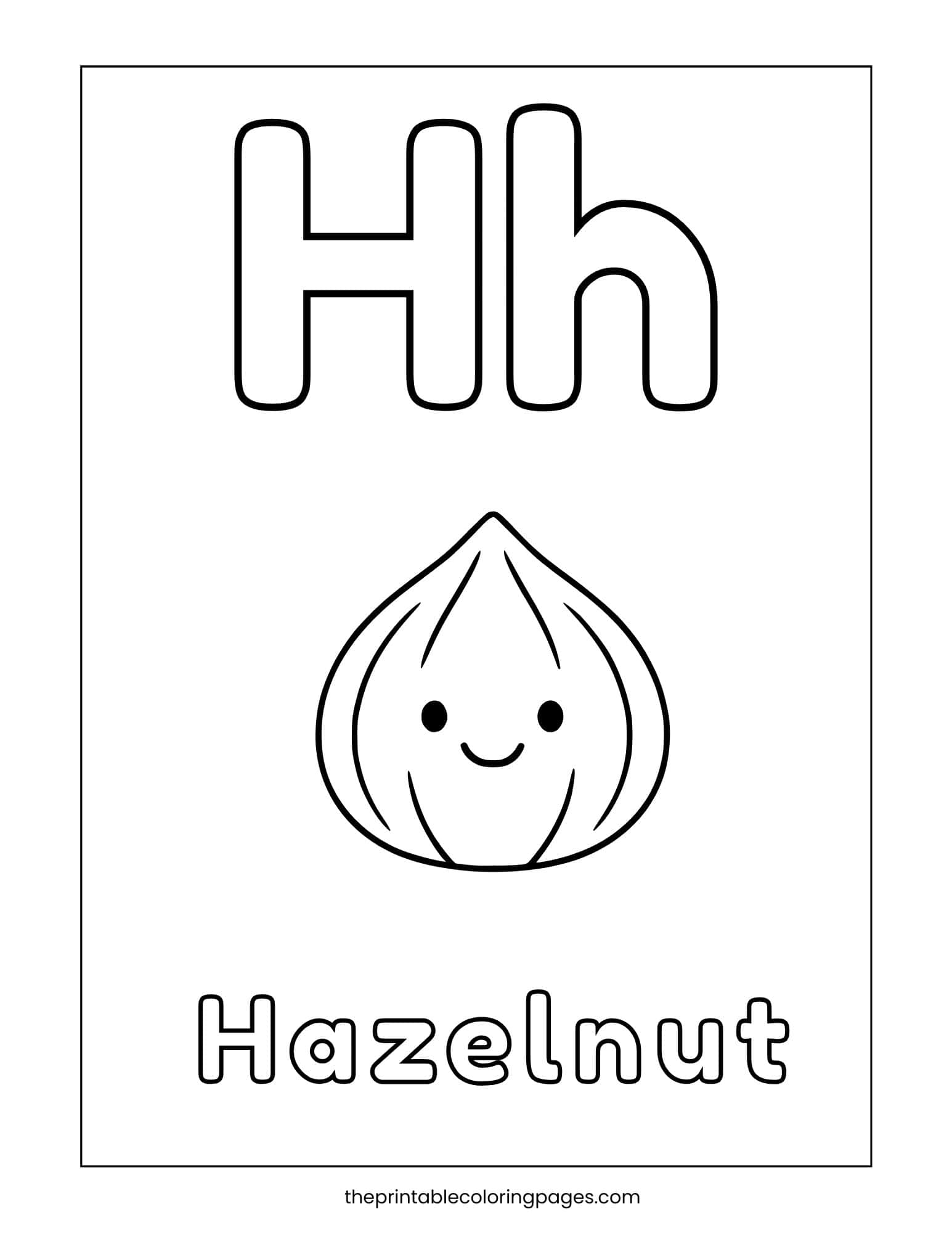 Letter H Coloring Pages For Kids The Printable Coloring Pages