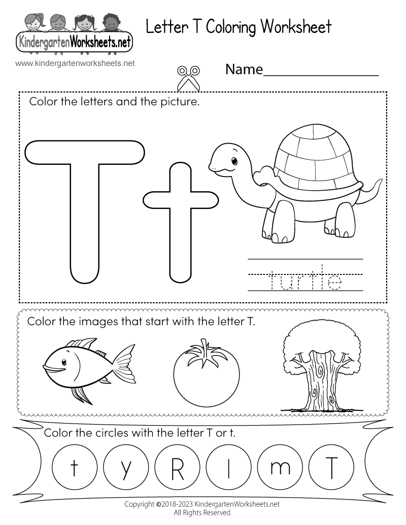 Letter T Coloring Worksheet Free Printable Digital PDF Letter T Preschool Printables Preschool Mom