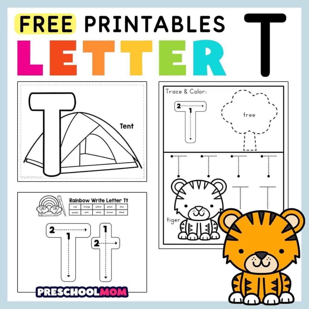 Letter T Preschool Printables Preschool Mom Letter T Sweet Benanna Sam