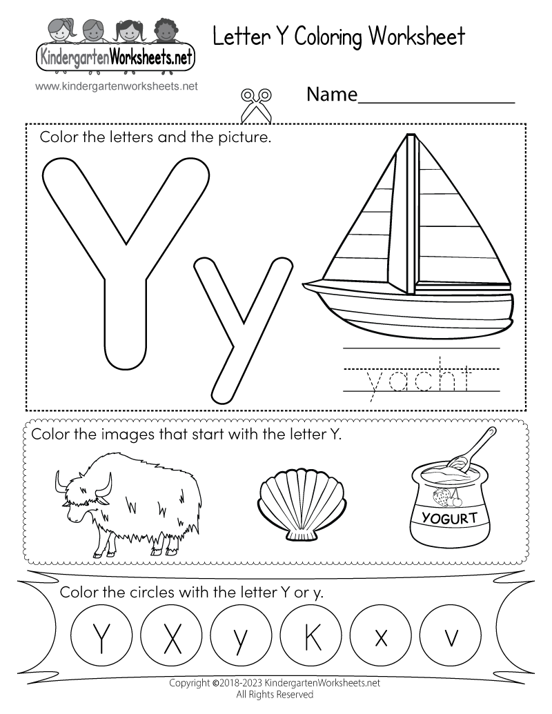 Letter Y Coloring Worksheet Free Printable Digital PDF Letter Z Preschool Printables Preschool Mom