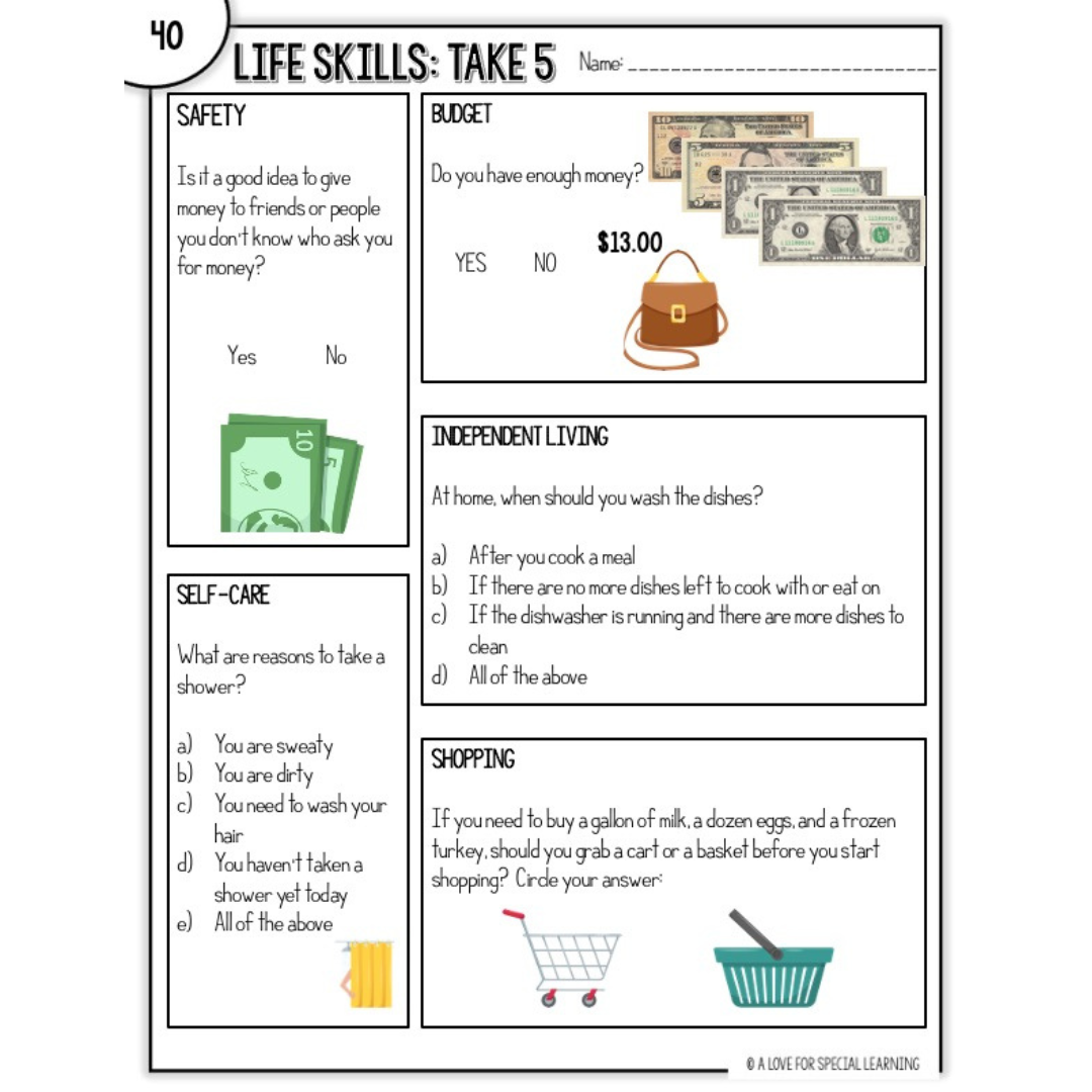 Life Skills Daily Warm Up Activity Resource 11 Free Printable Worksheets Coping Skills Free PDF At Worksheeto