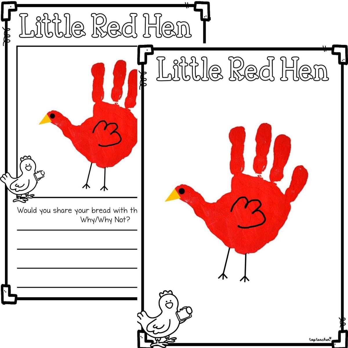 Little Red Hen Craftivity Top Teacher Little Red Hen Craftivity Top Teacher