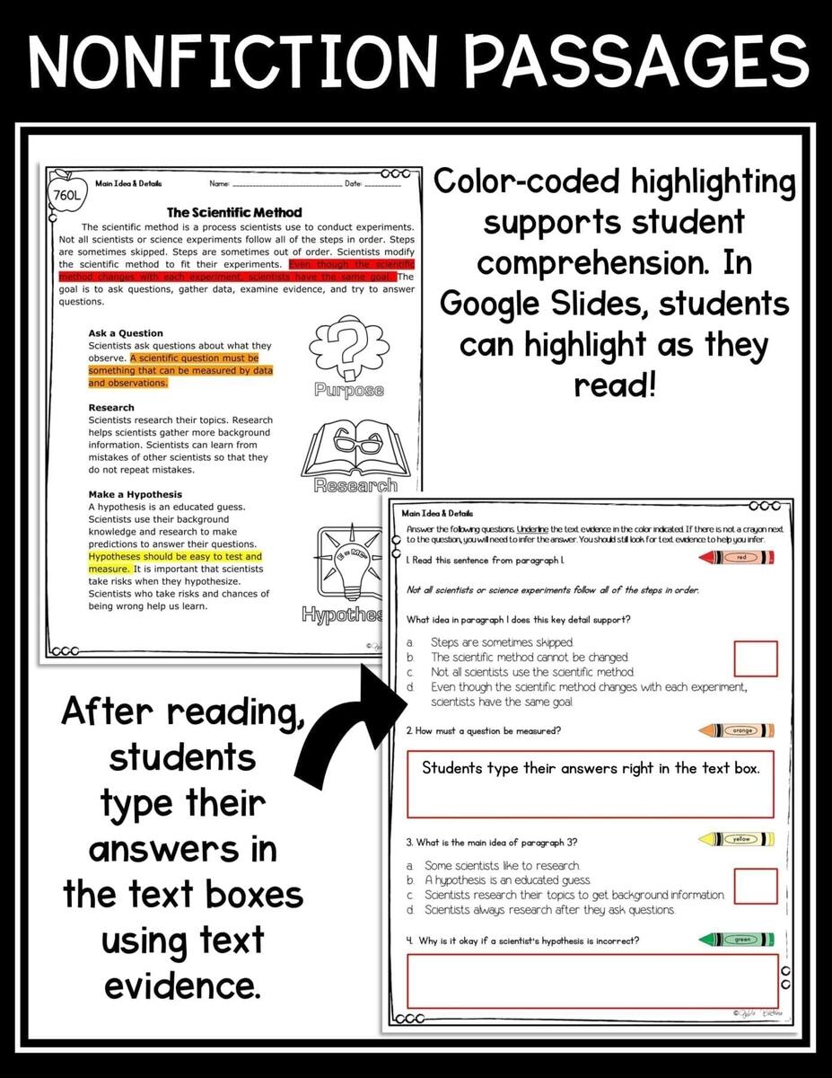 Main Idea Details 4th 5th Grade MagiCore
