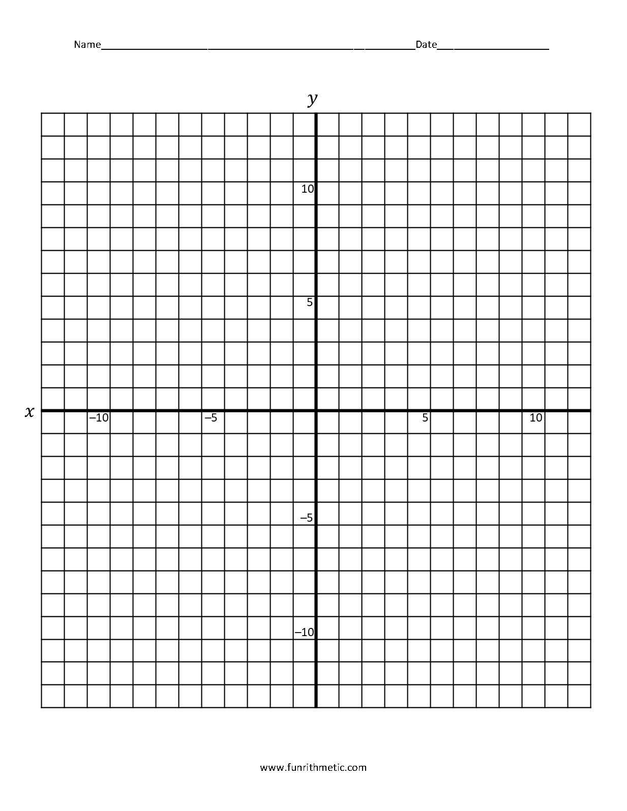 Free Coordinate Plane Worksheet Easy Graphing Worksheets Library