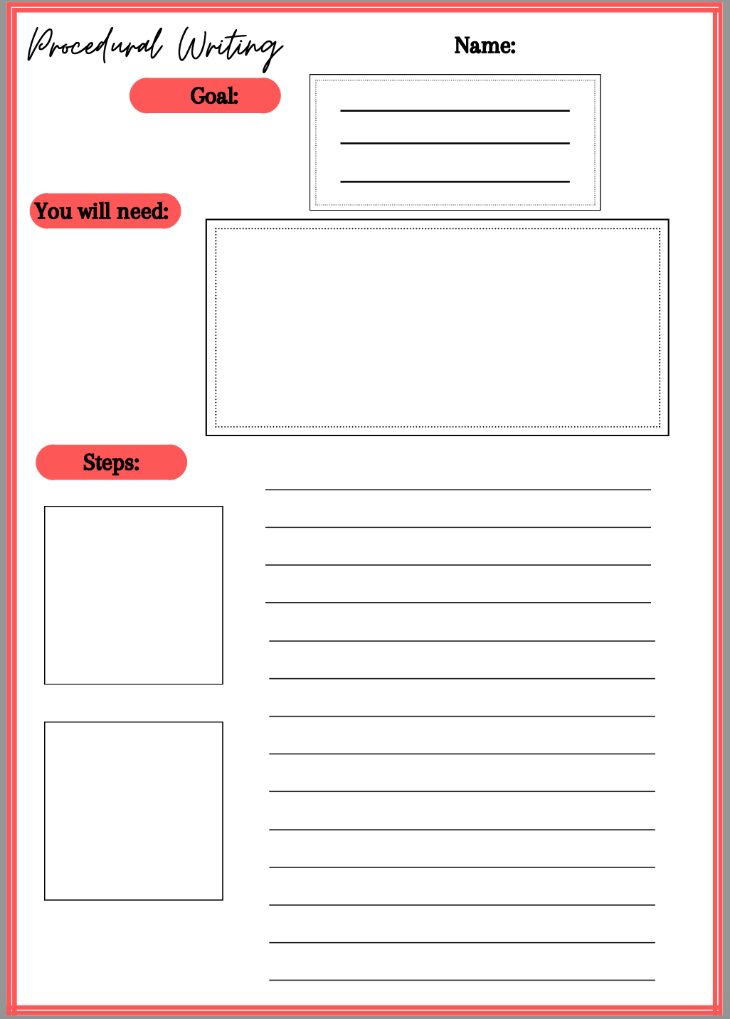 Mash Procedural Writing Template Mash Procedural Writing Template