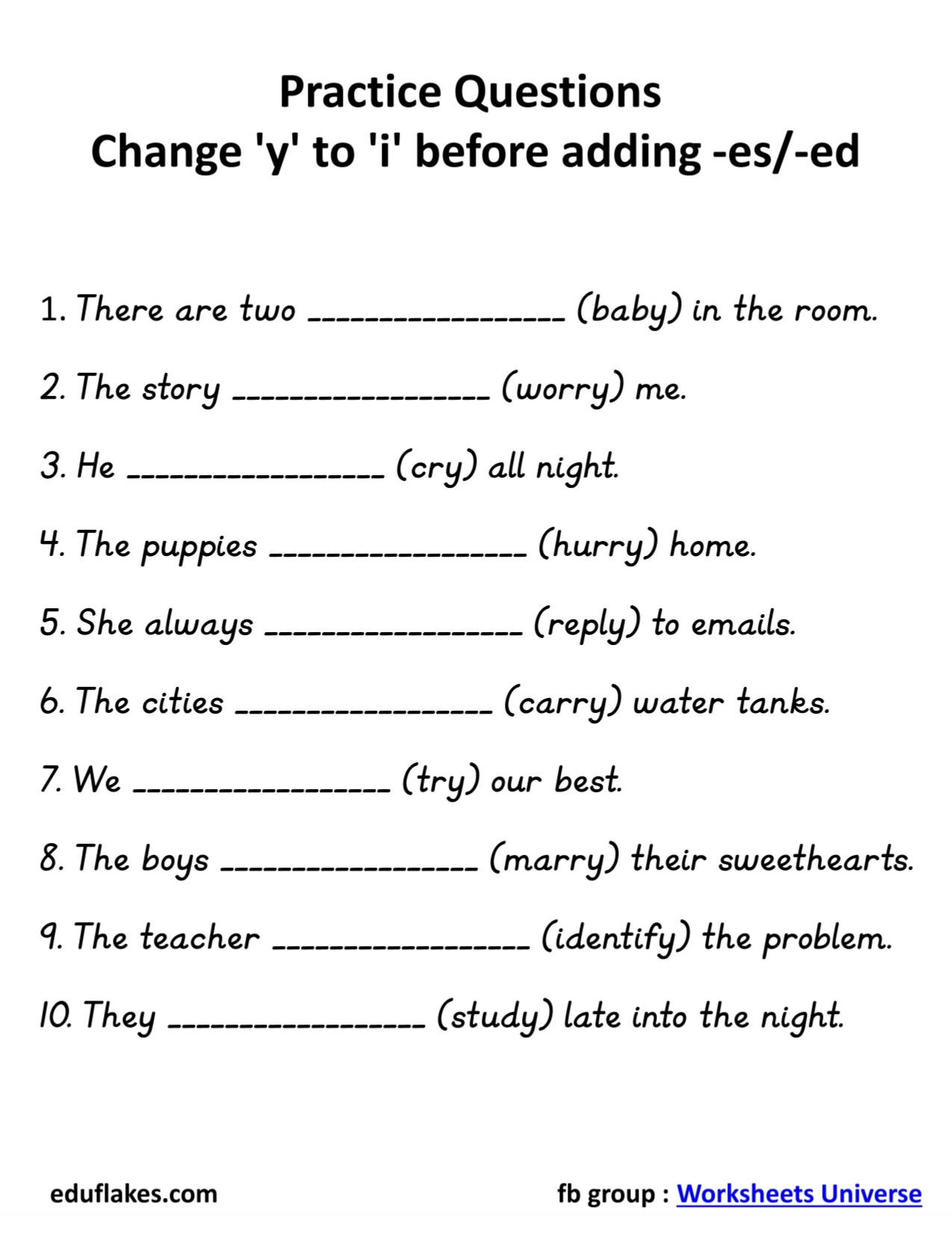 Mastering Spelling Rules In Grade 3 Free Printable Worksheets For Students Teachers And Homeschooling Parents Eduflakes