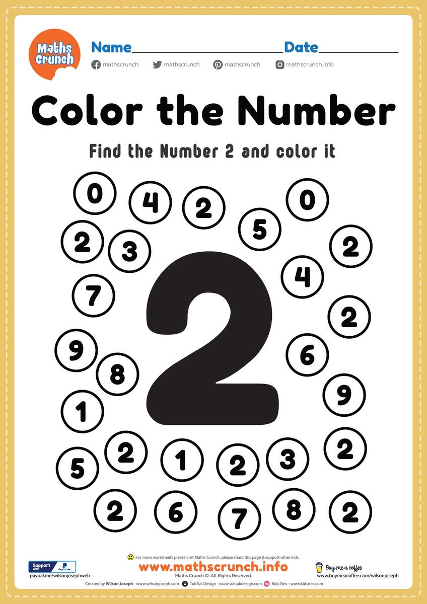 Math Worksheet Number 2 Coloring Page Free Printable PDF Free Penguin Math Worksheet L Printable For Preschool