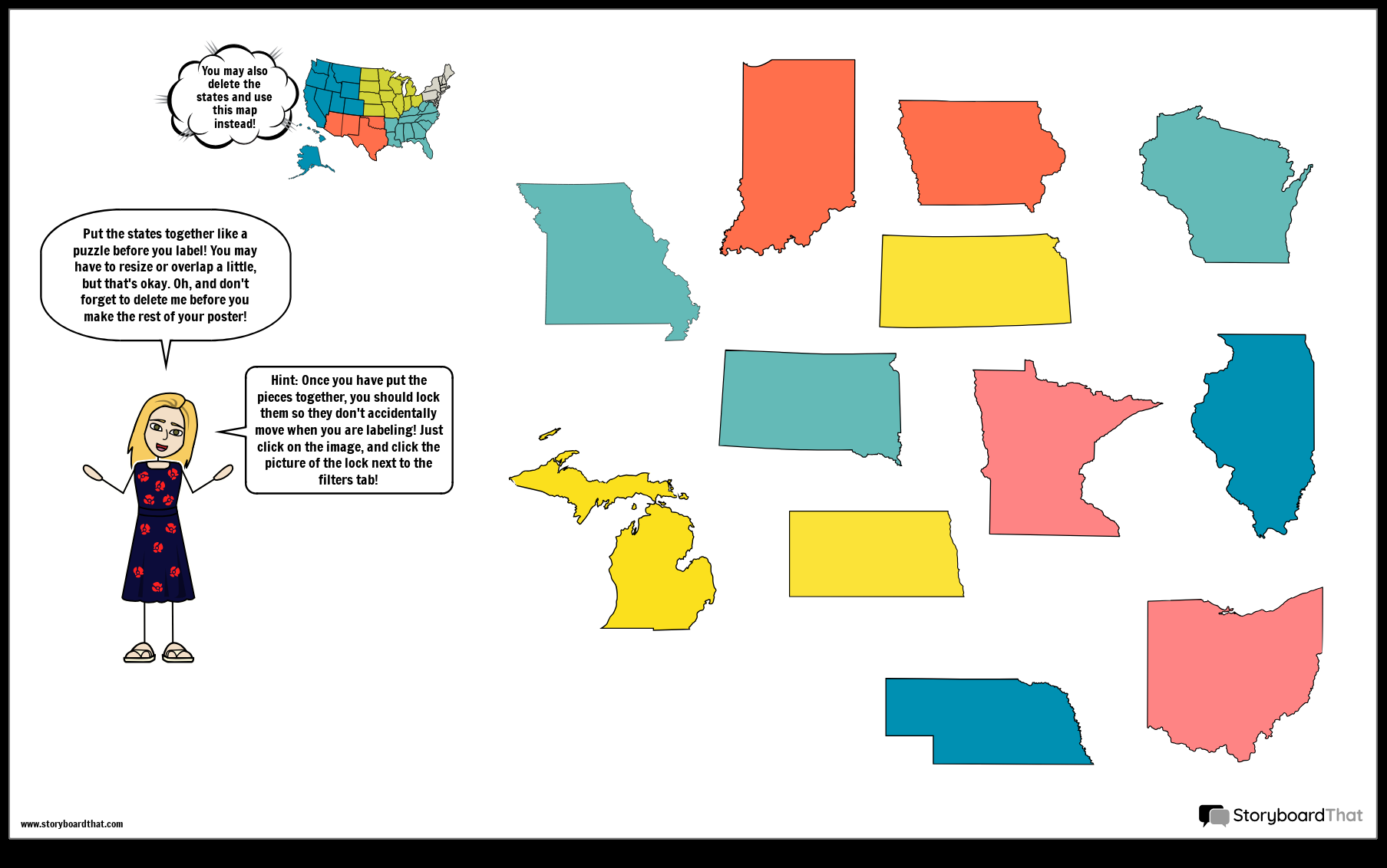 Midwest Map Activity Label Capitals With Storyboard That Midwest Map Activity Label Capitals With Storyboard That