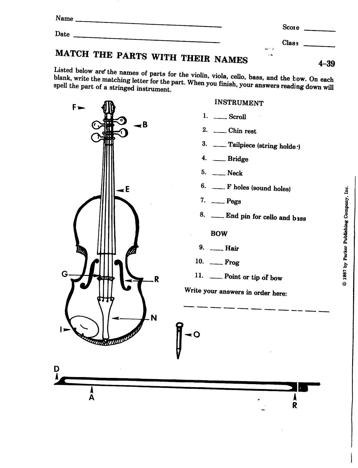 Miss Jacobson S Music VIOLIN Parts Of The Violin Miss Jacobson S Music VIOLIN Parts Of The Violin