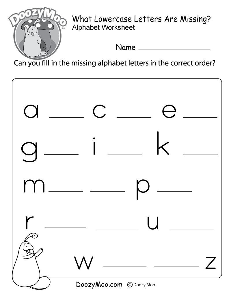 Missing Lowercase Letters Missing Small Letters Worksheet FREE Printable Worksheets Worksheetfun