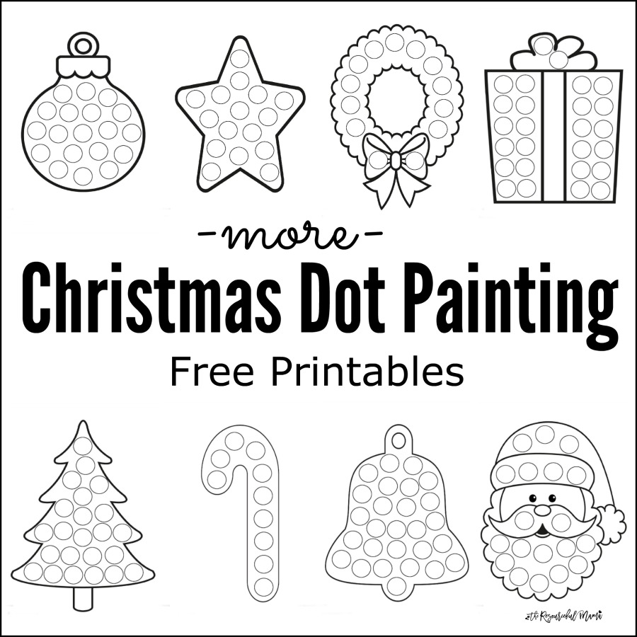 More Christmas Dot Painting Free Printables The Resourceful Mama Santa S Workshop Classification Worksheet Free Printable Digital PDF