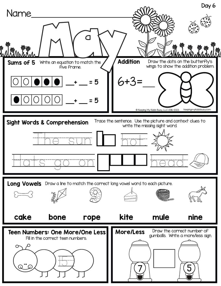 Morning Seat Work Keeping My Kiddo Busy Kindergarten Morning Work Made By Teachers