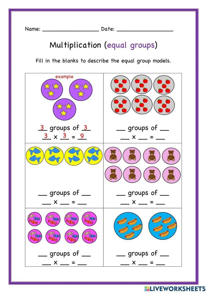 Multiplication Equal Groups Worksheet Worksheets Library Multiplication Equal Groups Worksheet Worksheets Library