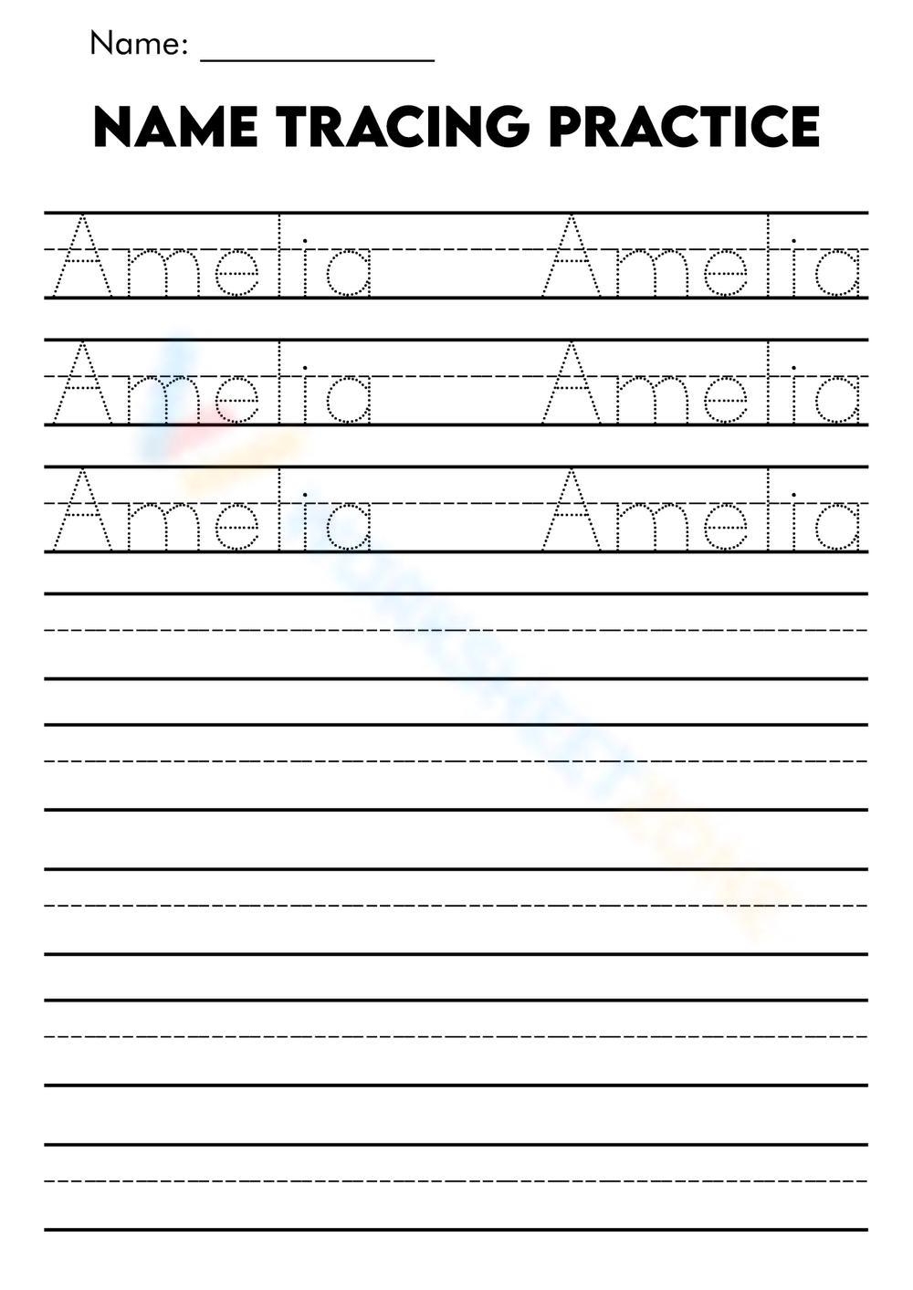 Free Printable Name Tracing Worksheets Preschool Names Name Worksheets Library