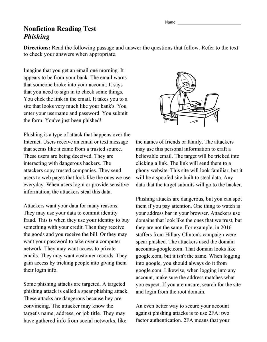 Nonfiction Passages And Functional Texts Ereading Worksheets Free Function Worksheets The Autism Helper