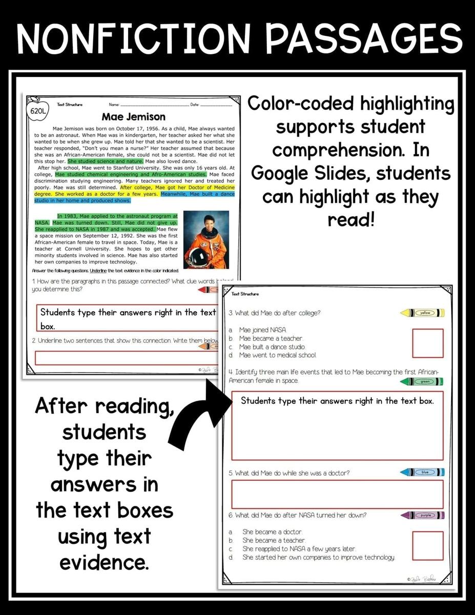 Nonfiction Text Structure Passages 3rd Grade RI 3 8 MagiCore