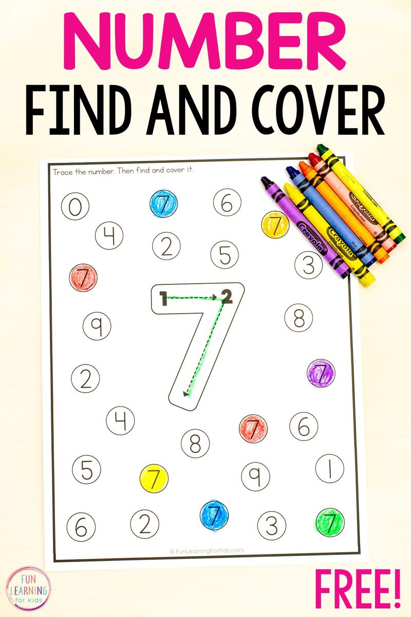 Free Printable Kindergarten Counting Worksheets Happy Toddler Playtime