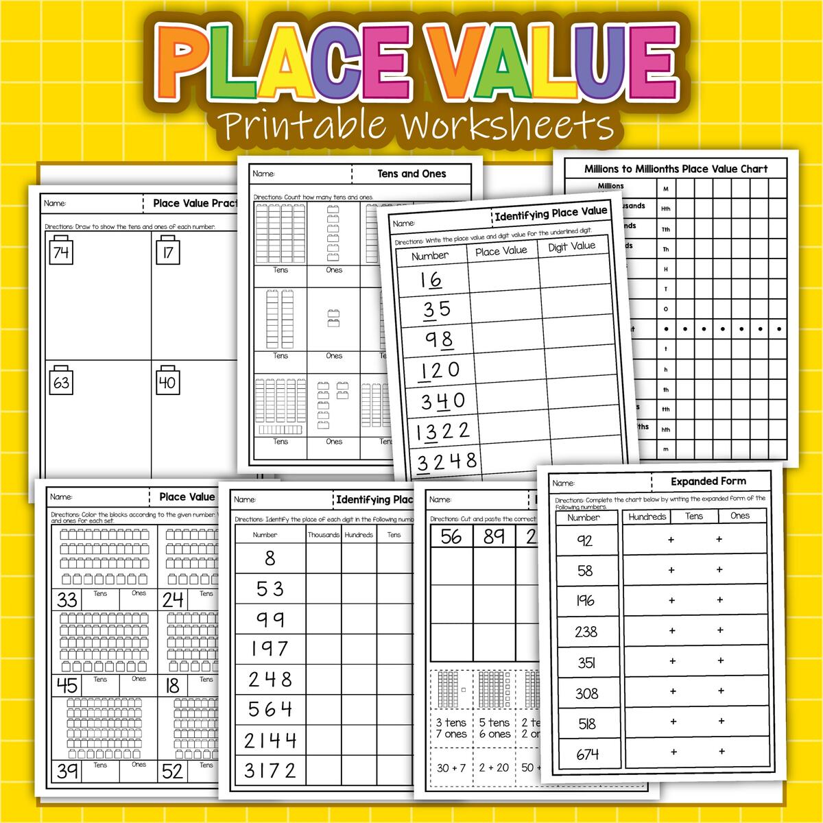Place Value Worksheets Little Bins For Little Hands Place Value Worksheets Little Bins For Little Hands