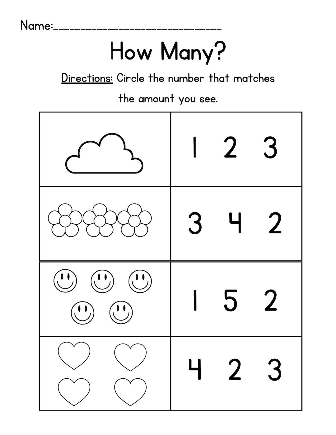 Prek Number Packet Prek Numbers 1 5 Prek Counting Worksheet Pre K Worksheet Etsy Prek Number Packet Prek Numbers 1 5 Prek Counting Worksheet Pre K Worksheet Etsy