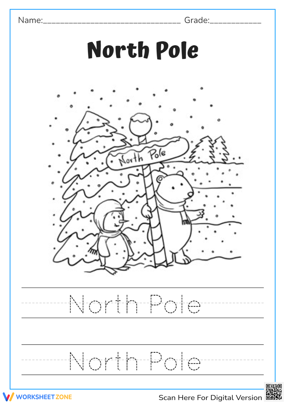 North Pole Word Search