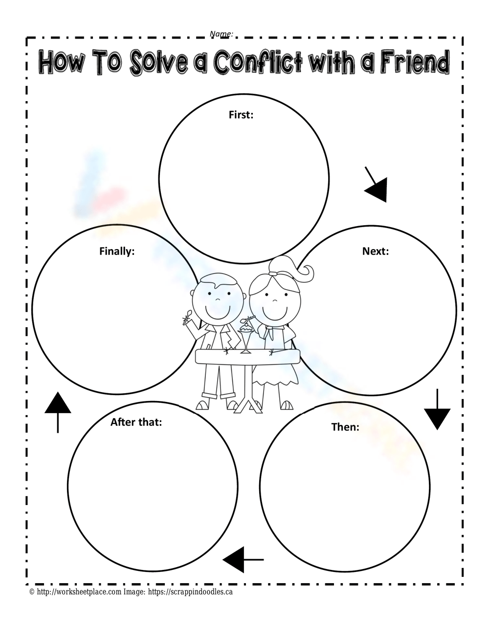 Printable Conflict Resolution Worksheets