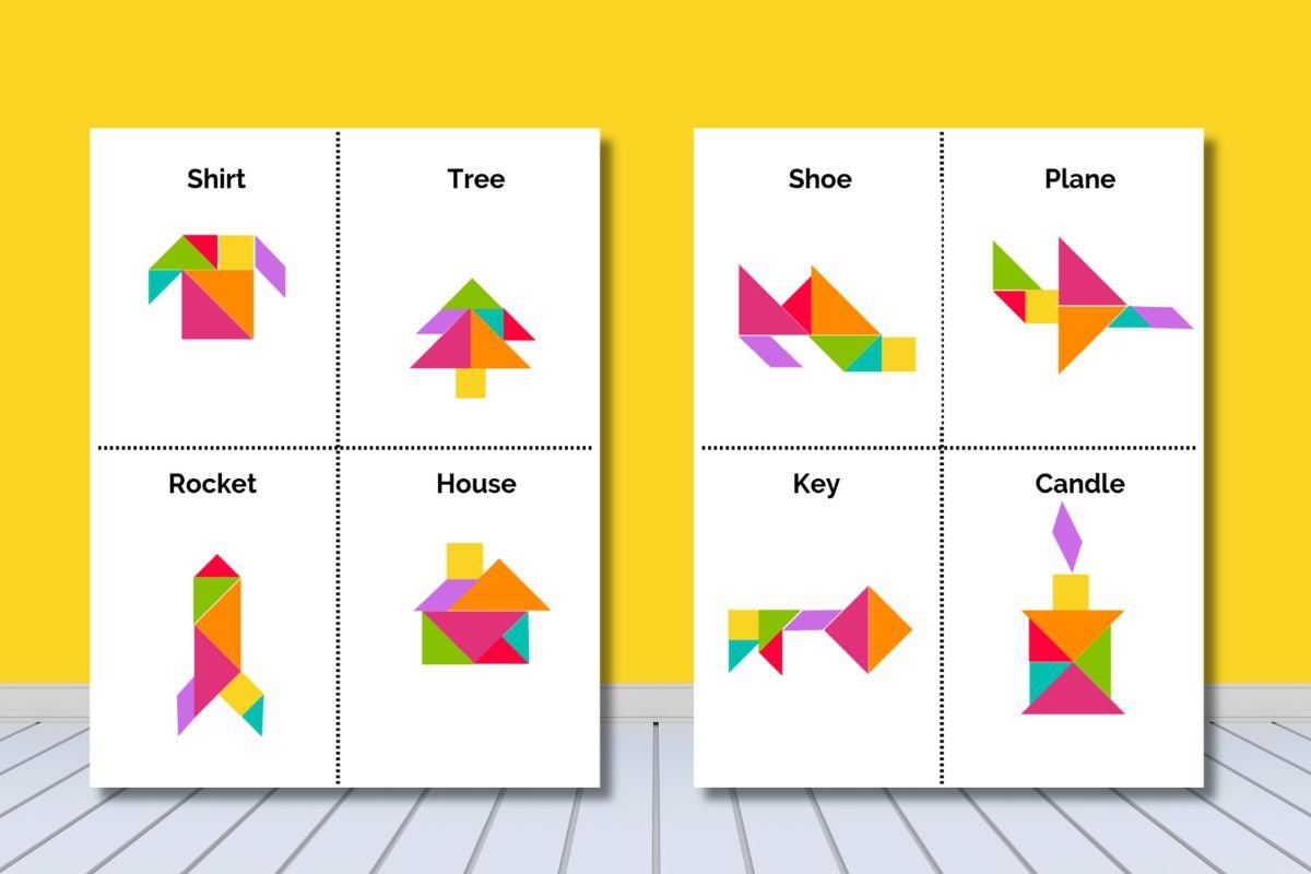 Printable Tangram Objects Fun Activities For Kids Printable Tangram Objects Fun Activities For Kids