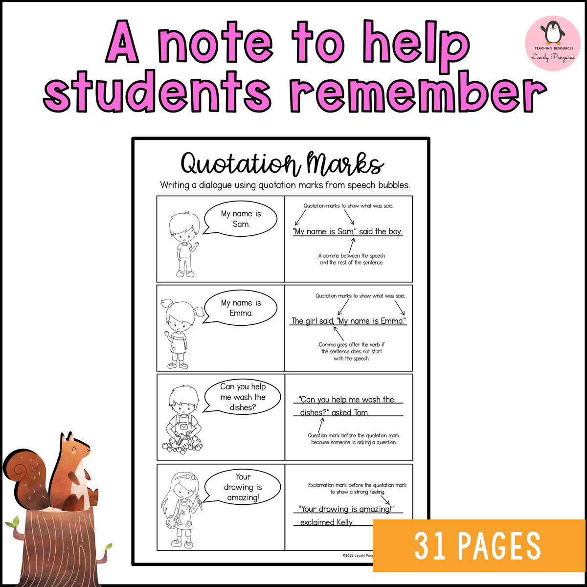Quotation Marks Commas To Mark Dialogue Conversation Worksheets Inverted Commas Direct Speech Made By Teachers Quotation Marks Commas To Mark Dialogue Conversation Worksheets Inverted Commas Direct Speech Made By Teachers