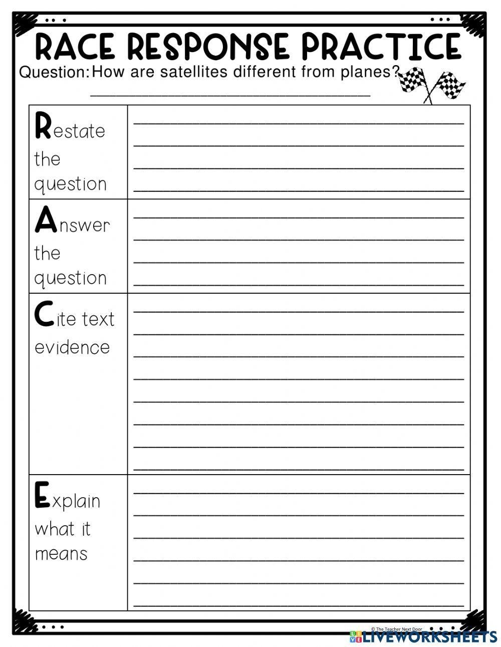 Race Strategy Practice Worksheets PDF Boost Your Racing Skills
