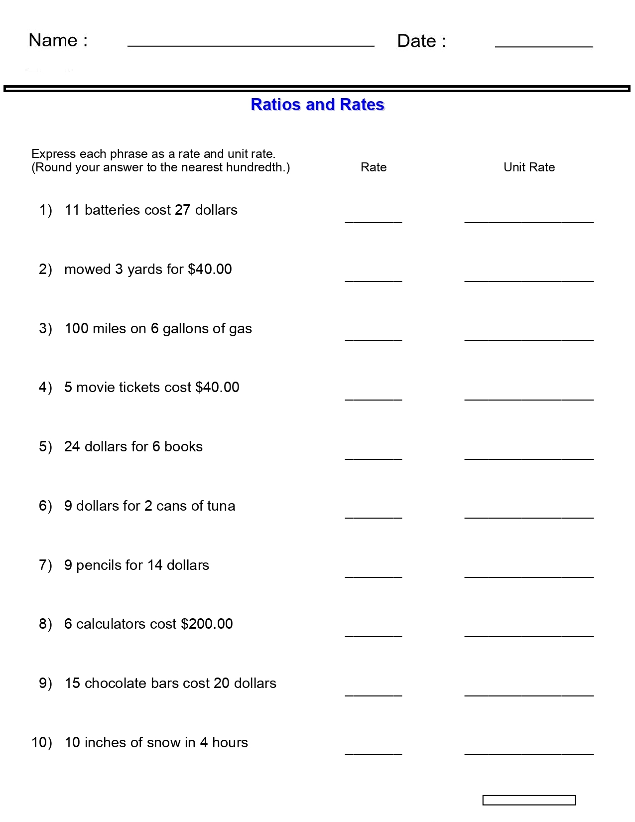 Ratio Worksheets Ratios And Rates Worksheets Made By Teachers Ratio Worksheets Ratios And Rates Worksheets Made By Teachers