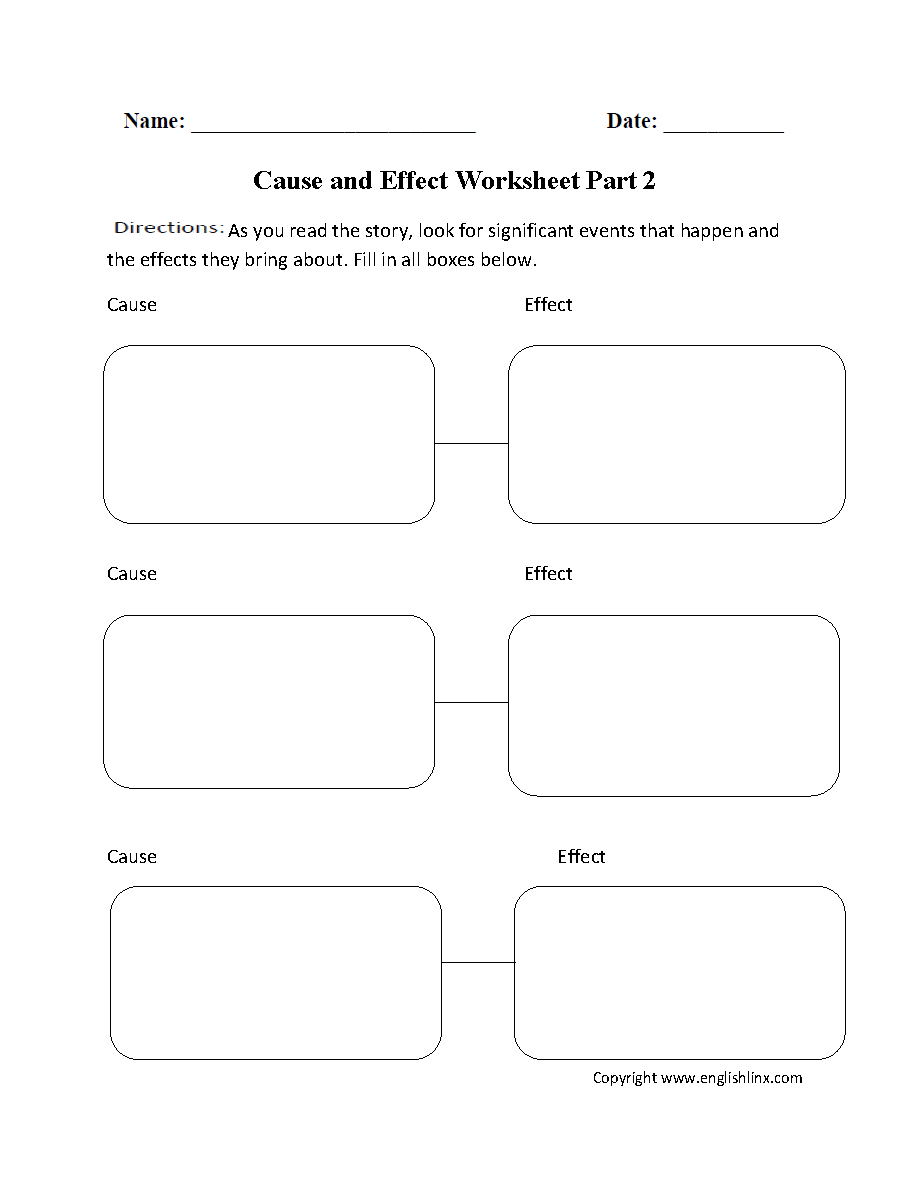 Reading Worksheets Cause And Effect Worksheets Reading Worksheets Cause And Effect Worksheets