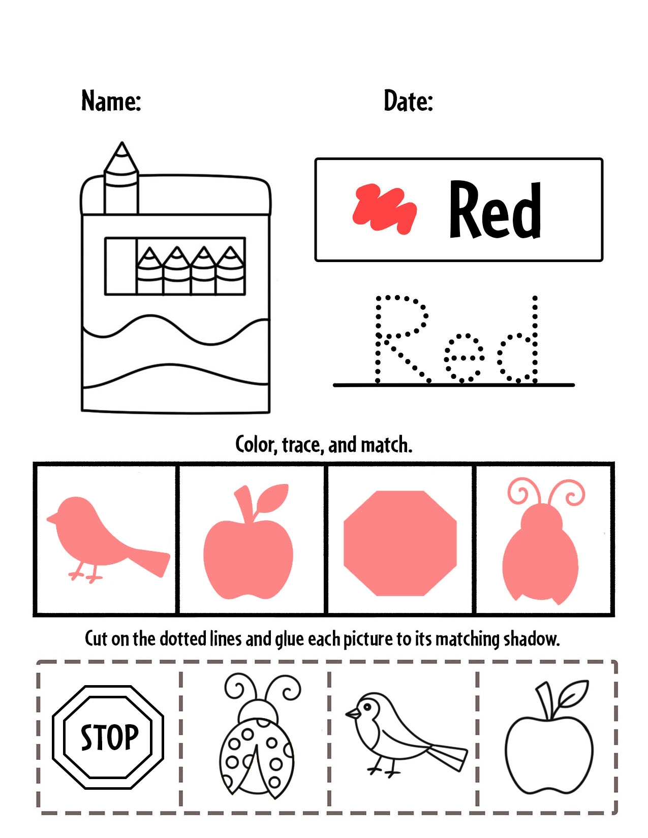 Red Kindergarten Activities Red Kindergarten Activities