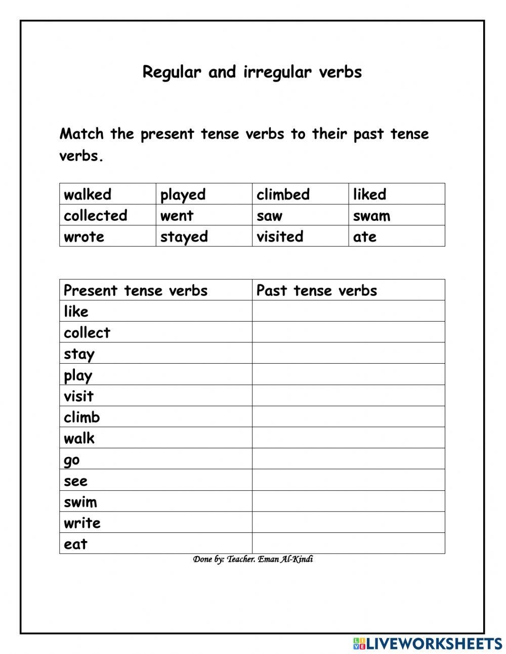 Regular And Irregular Verbs Interactive Activity For Grade5 Live Worksheets Library Regular And Irregular Verbs Interactive Activity For Grade5 Live Worksheets Library