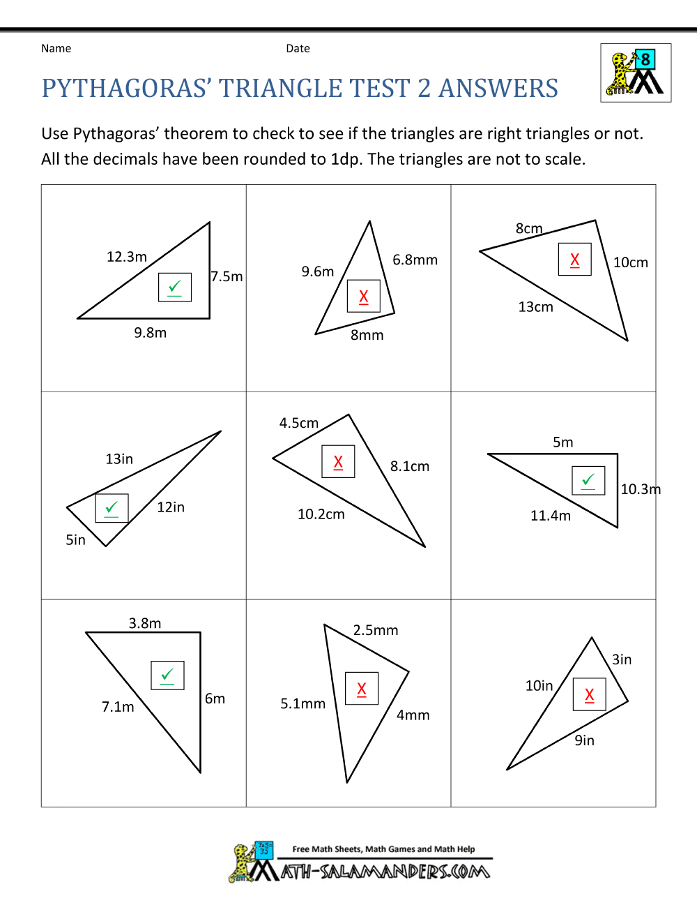Right Angles And The Pythagorean Theorem Perkins School For The Worksheets Library Right Angles And The Pythagorean Theorem Perkins School For The Worksheets Library