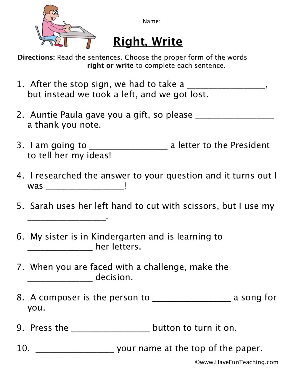 Right Write Homophones Worksheet Have Fun Teaching Right Write Homophones Worksheet Have Fun Teaching