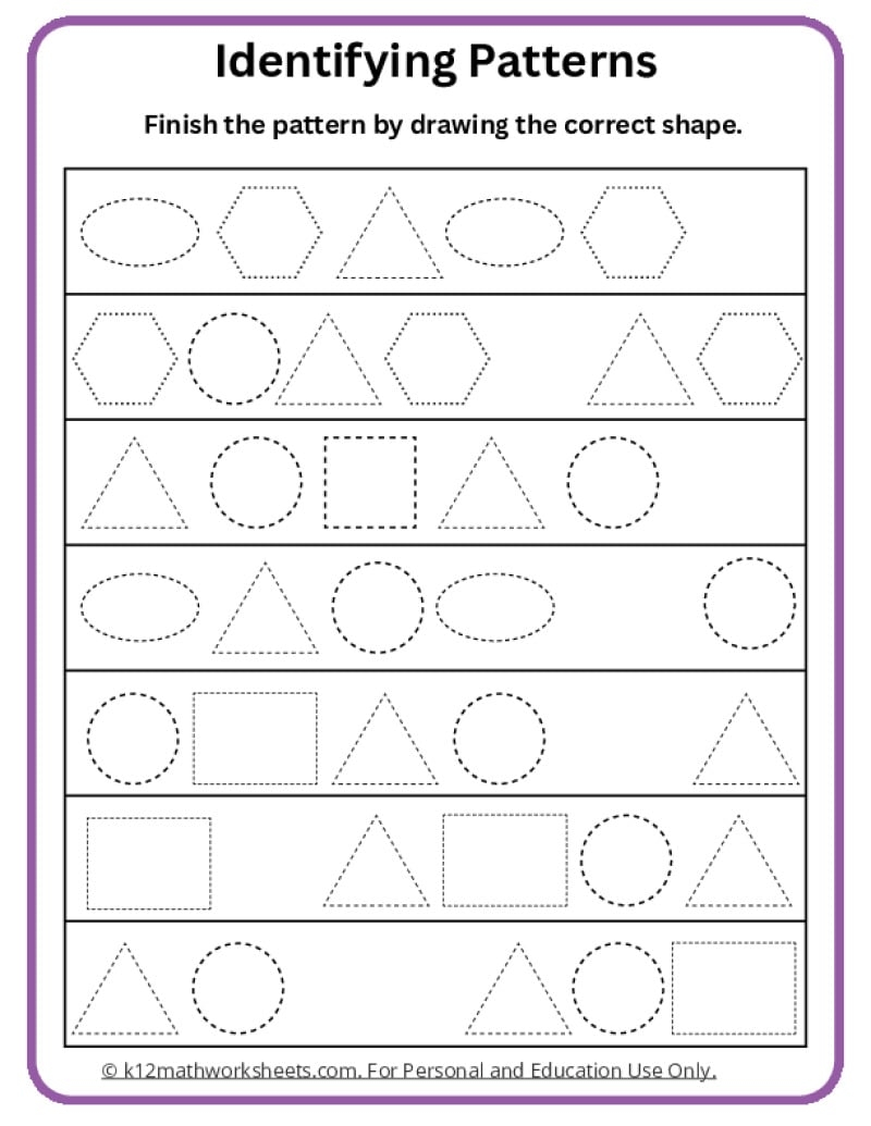 Shapes Worksheets Shapes Worksheets