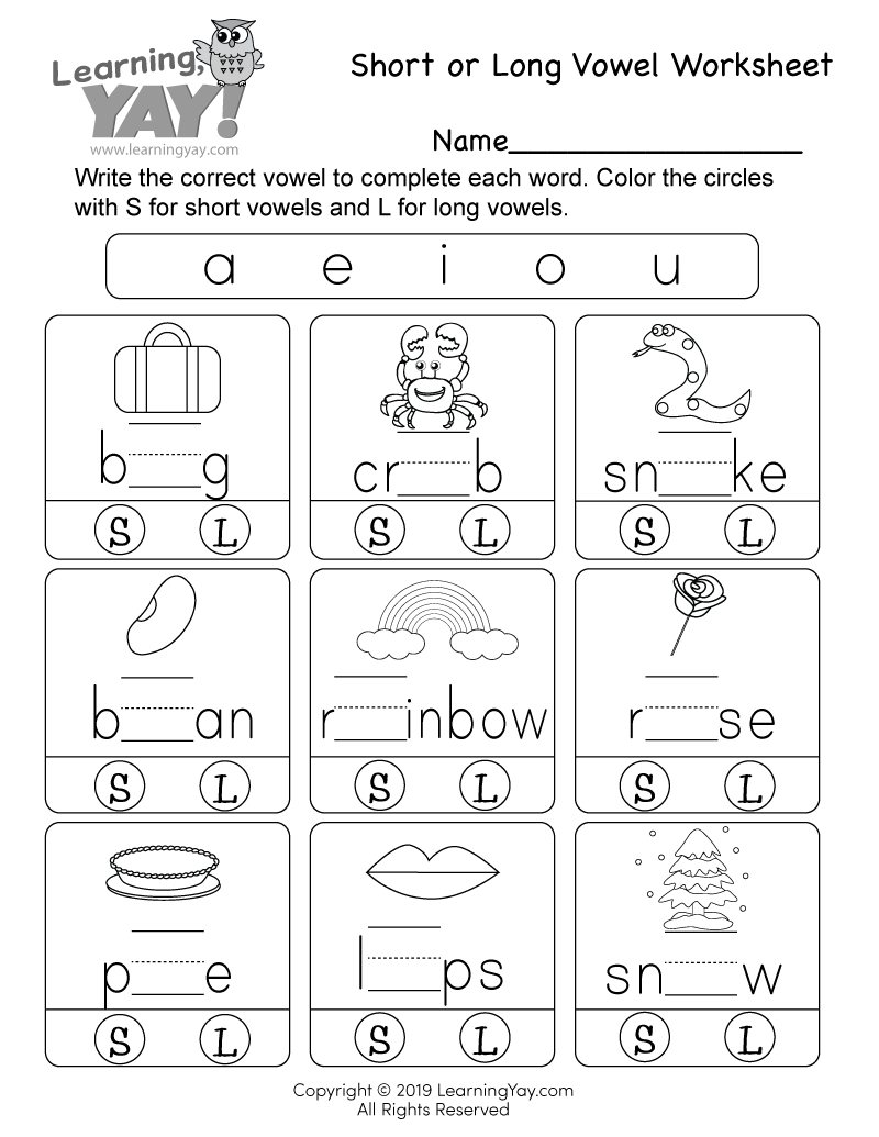 Short Or Long Vowel Worksheet For 1st Grade Free Printable Worksheets Library Short Or Long Vowel Worksheet For 1st Grade Free Printable Worksheets Library
